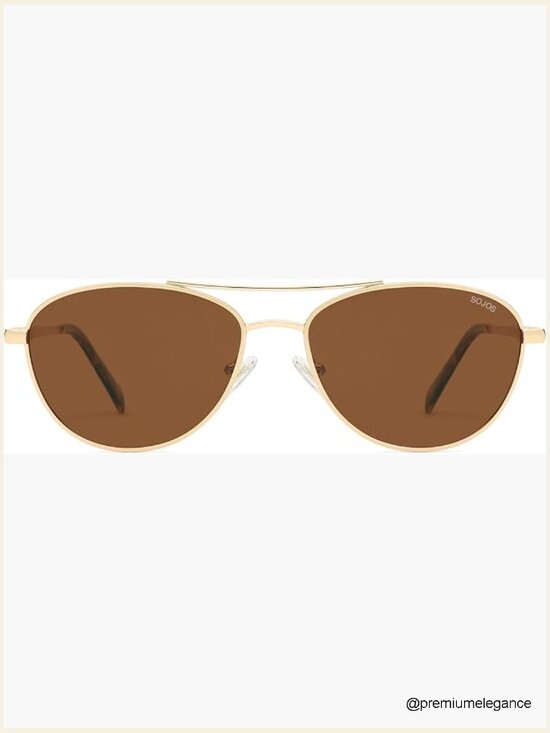 Retro Polarized Aviator Sunglasses UV Protection Unisex Vintage 70s Style